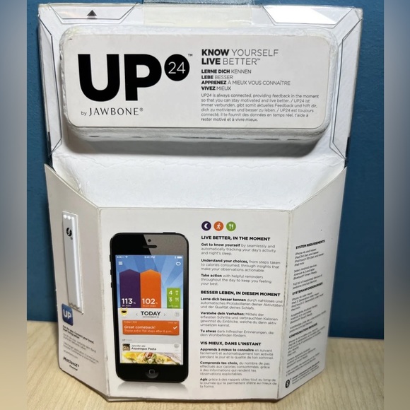 NEW UP 24 by JAWBONE Activity Tracker, Fitness, Wireless, # JL01-52L-US Large - Picture 1 of 3